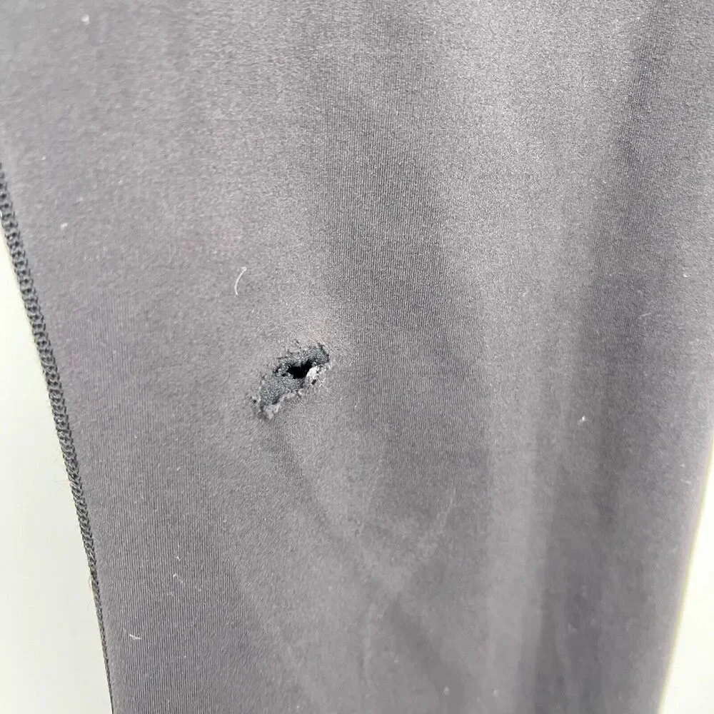 Lululemon Wunder Train Leggings Women's 8 Black Pockets Flawed